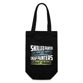 Skilled Painters Aren't Cheap Job Profession - Gift Bag for Bottles - black - Front