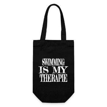 fun water cycling best funny swimming - Gift Bag for Bottles - black - Front