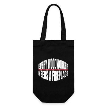 carpenter work tshirts tools carpentry hearbeat - Geschenkbeutel für Flaschen - Schwarz - Vorne