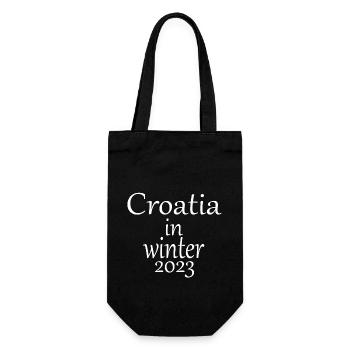 La Croatie à l’hiver 2023 - Sac à bouteille - noir - Devant