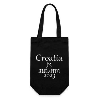Croatia in autumn 2023 - Geschenkbeutel für Flaschen - Schwarz - Vorne