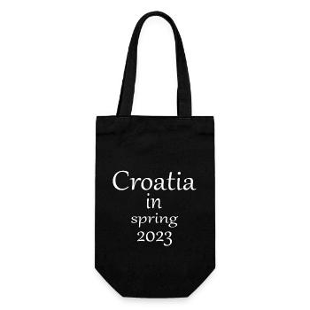 Croatia in spring 2023 - Geschenkbeutel für Flaschen - Schwarz - Vorne