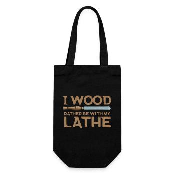 Turning Wood Lathe Lathe - Gift Bag for Bottles - black - Front