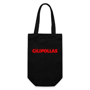 lustig für Freunde Spanisch Sprache - Geschenkbeutel für Flaschen - Schwarz - Vorne