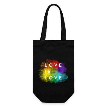 Love Is Love - Gift Bag for Bottles - black - Front