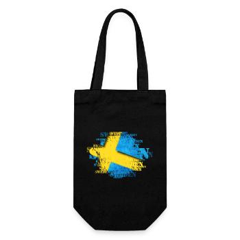 Suède Suède drapeau national norden skandinavia - Sac à bouteille - noir - Devant