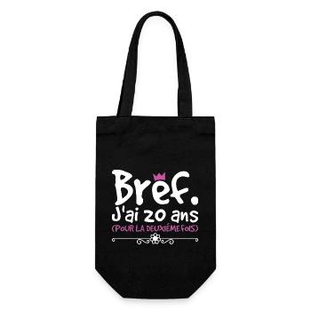 je peux pas j'ai 40 ans anniversaire humour - Sac à bouteille - noir - Devant