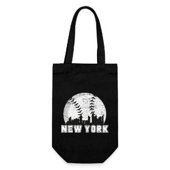 New York City Skyline Baseball Lover - Gift Bag for Bottles - black - Front