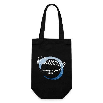 Dancing Dance Music - Geschenkbeutel für Flaschen - Schwarz - Vorne