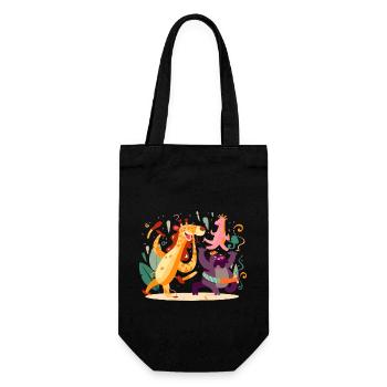 Les animaux en fête n°2 - Sac à bouteille - noir - Devant