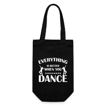 Danse Musique de danse - Sac à bouteille - noir - Devant