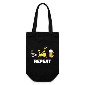 Indoor Cycling Bike Workout - Gift Bag for Bottles - black - Front