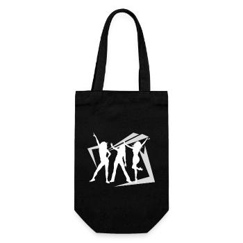 Dancing Dance Music - Geschenkbeutel für Flaschen - Schwarz - Vorne