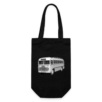 Bus Ikarus 31 Hungary GDR Ostalgie Oldtimer - Gift Bag for Bottles - black - Front