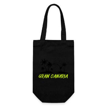 Gran Canaria - Gift Bag for Bottles - black - Front