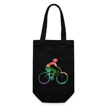 Radfahrer - Geschenkbeutel für Flaschen - Schwarz - Vorne