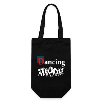 Dancing Dance Music - Geschenkbeutel für Flaschen - Schwarz - Vorne