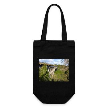 Victoria Falls Bridge near the Victoria Falls - Gift Bag for Bottles - black - Front