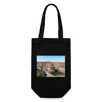 gorge near the Victoria Falls in Zimbabwe - Gift Bag for Bottles - black - Front