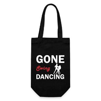 Dancing Dance Music - Geschenkbeutel für Flaschen - Schwarz - Vorne