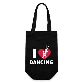 Dancing Dance Music - Geschenkbeutel für Flaschen - Schwarz - Vorne