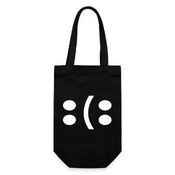 Motivation You decide: Happy or sad - Gift Bag for Bottles - black - Front