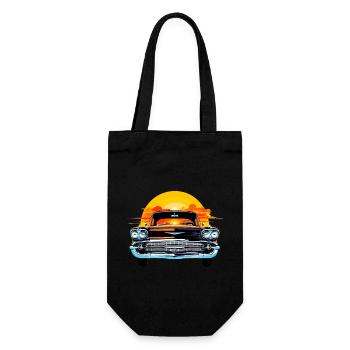 Coucher de soleil - Sac à bouteille - noir - Devant