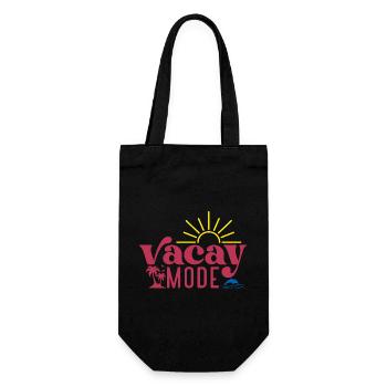 Vacay Fashion, Holidays, Summer, Sun, Beach, Sea, Swimming - Gift Bag for Bottles - black - Front
