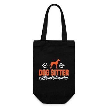 Pet Sitting Cat Dog Pet Sitter - Sac à bouteille - noir - Devant
