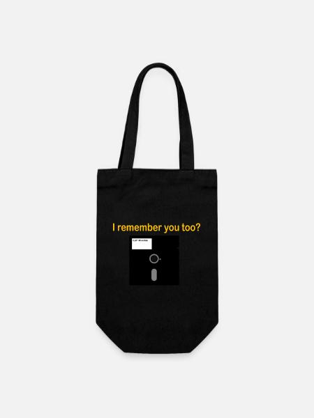 5 25 Zoll Diskette - Geschenkbeutel für Flaschen - Schwarz
