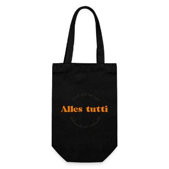 Alles Tutti Fashion Brand - Geschenkbeutel für Flaschen - Schwarz - Vorne