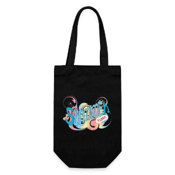 summer - Gift Bag for Bottles - black - Front