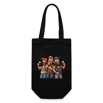Brew Crew: Unleashing the Beer Gang's Spirit - Gift Bag for Bottles - black - Front