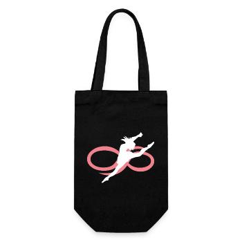 Dancing Dance Music - Geschenkbeutel für Flaschen - Schwarz - Vorne