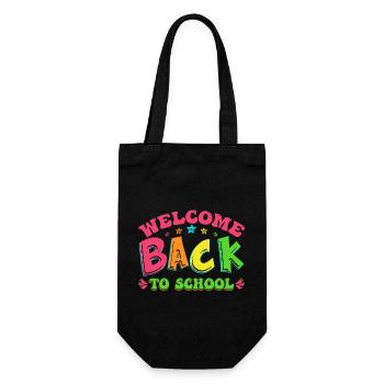 Bienvenue à l’école, la rentrée scolaire commence à s’amuser - Sac à bouteille - noir - Devant