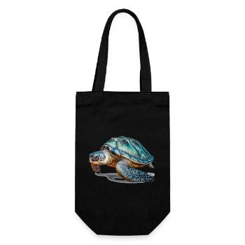 Les tortues marines sont des animaux majestueux - Sac à bouteille - noir - Devant