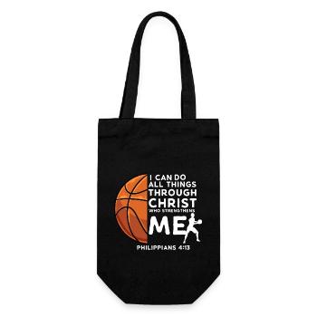 Basketball Basketballspieler Sport Jesus Christen - Geschenkbeutel für Flaschen - Schwarz - Vorne