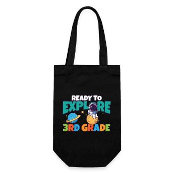 Premier jour d’école de jour prêt à explorer 3ème - Sac à bouteille - noir - Devant