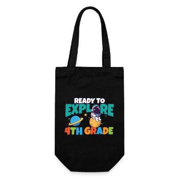 First Day Of School Day Ready to Explore 4th - Geschenkbeutel für Flaschen - Schwarz - Vorne