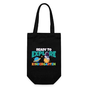 First Day Of School Ready to Explore Kindergarten - Geschenkbeutel für Flaschen - Schwarz - Vorne