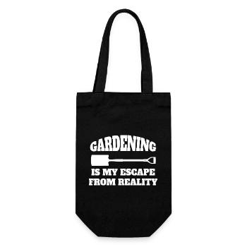 gardener gift orchard hobby gardener garden - Gift Bag for Bottles - black - Front