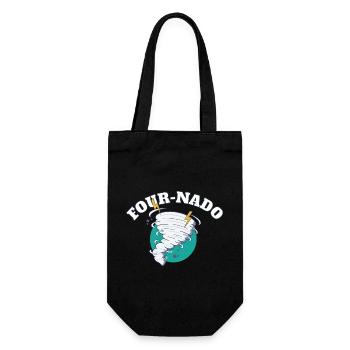 4ème anniversaire Tornade Thème Fournado Four Nado 4 - Sac à bouteille - noir - Devant
