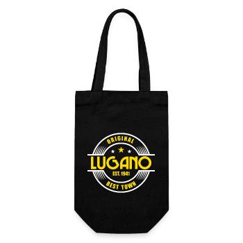 Lugano - Geschenkbeutel für Flaschen - Schwarz - Vorne