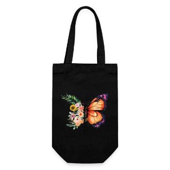 There is wonder in all of us, butterfly wonder - Gift Bag for Bottles - black - Front
