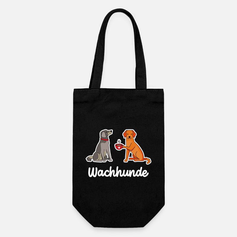 Wachhunde - Geschenkbeutel für Flaschen - Schwarz