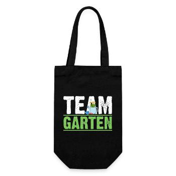 Hobbygärtner Garten Gärtner Gartenarbeit - Geschenkbeutel für Flaschen - Schwarz - Vorne