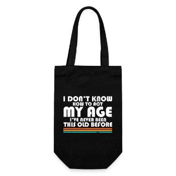 Je ne sais pas comment jouer mon âge drôle d’adulte - Sac à bouteille - noir - Devant