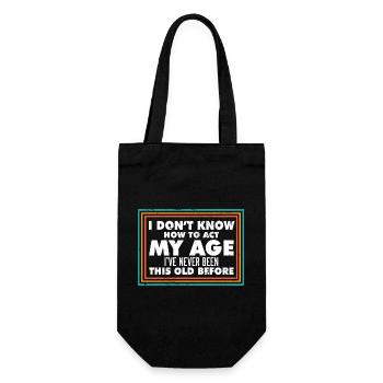 Je ne sais pas comment jouer mon âge Drôles de personnes âgées - Sac à bouteille - noir - Devant