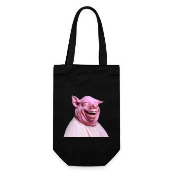 Happy Tier, happy wir! - Geschenkbeutel für Flaschen - Schwarz - Vorne