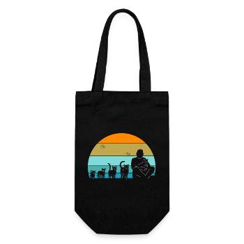 Évolution du chat - Sac à bouteille - noir - Devant